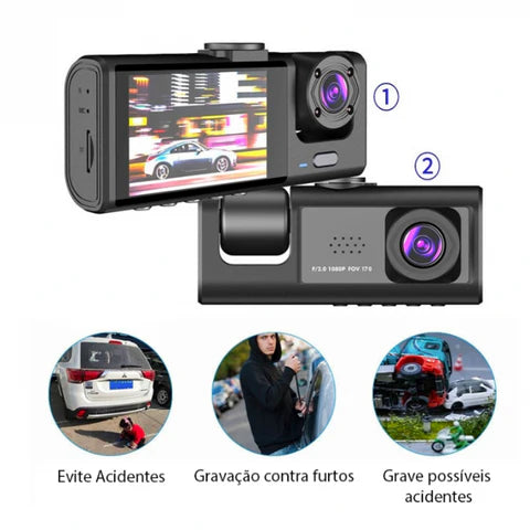 Câmera Veicular com até 3 Canais - MultiCam360